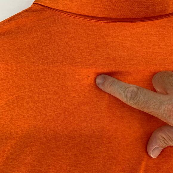 Columbia NCAA Clemson Tigers Men's Short Sleeve Orange Polo Shirt Size L - Picture 9 of 12